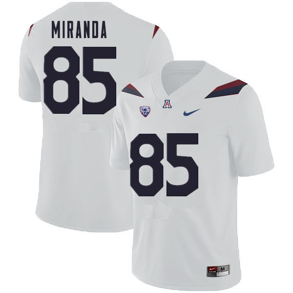 Men #85 Roberto Miranda Arizona Wildcats College Football Jerseys Sale-White - Click Image to Close